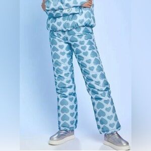 FOREVER 21 BLUE NEW WITHOUT TAGS HELLO KITTY SKI PANTS RARE AND CUTE BNWT- S